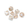 CREEBUY DND Dice Set 7Pcs Transparent Mix White Cloud Dice