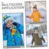 BESPORTBLE 3pcs Ski Mittens with String Lanyard Lost Glove Clips
