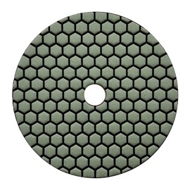 7" High Performance Dry Stone/Concrete Polishing Pads, 1.5mm Segment Height, Honeycomb Style, 200 Grit