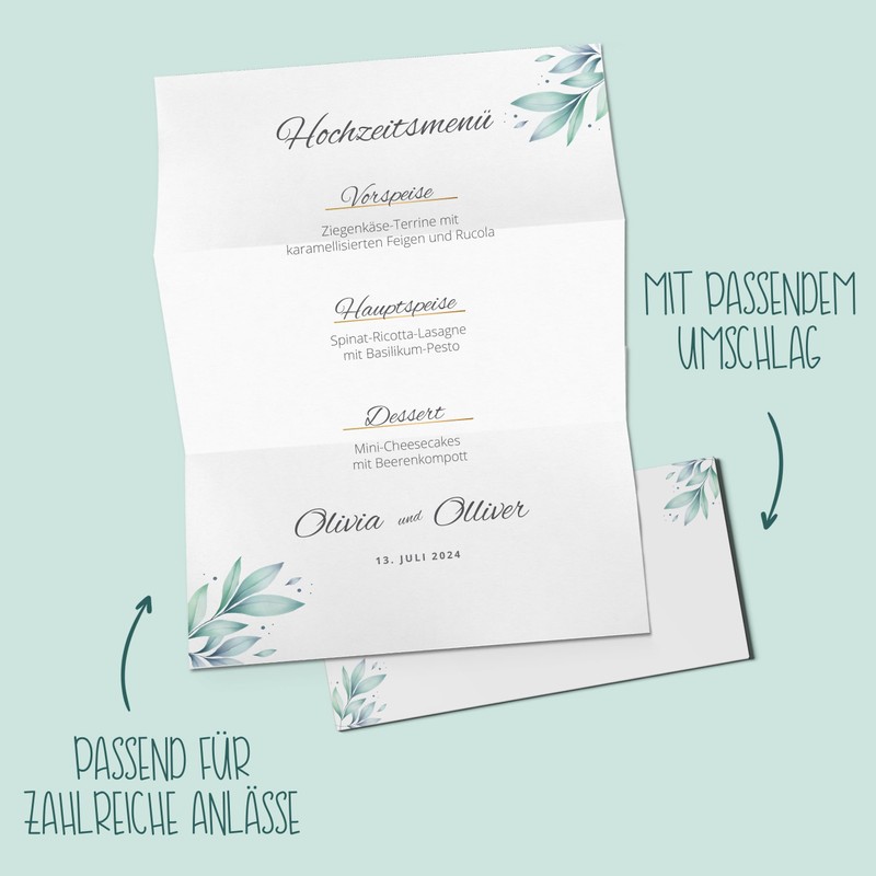 Letter Paper "Flowers" with Envelopes / 25 Sheets in DIN