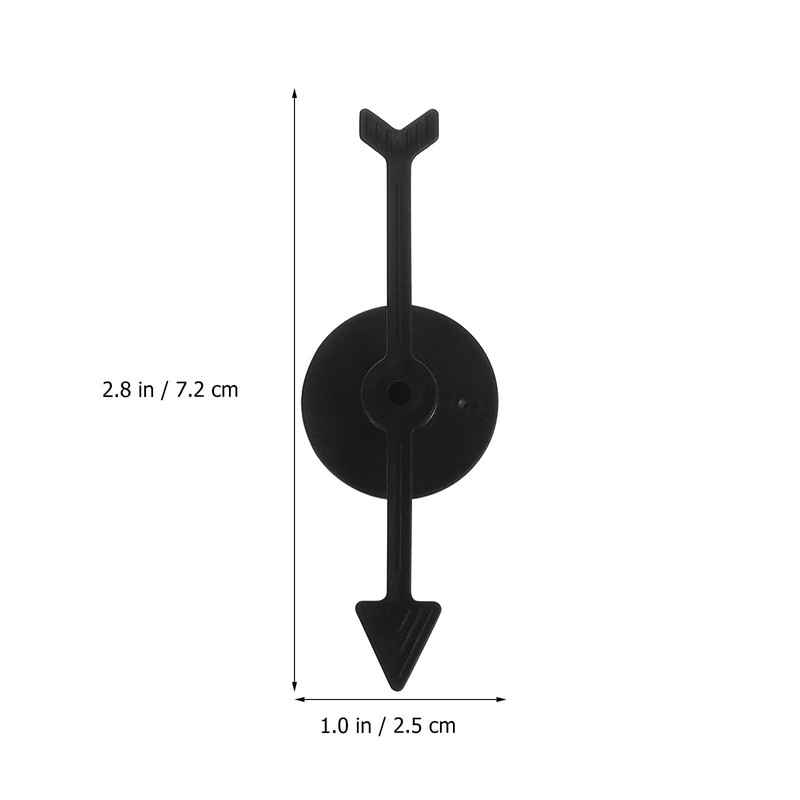 SAFIGLE 25pcs Black Plastic Arrow Game Rotating Board Game Accessories