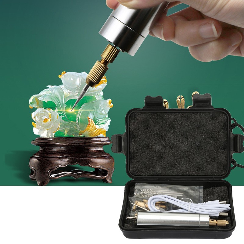 Electric Mini Drill Grinder Adjustable Speed Polishing Engraving Grinding Pen