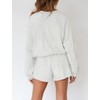 MEROKEETY MEROKEETY Women's 2025 Fall Oversized Batwing Sleeve Lounge Sets