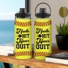 SANDJEST SANDJEST Softball Water Bottle 32oz Stainless Steel Insulated Bottles
