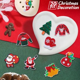 Christmas Charms for Kids Adult Shoe Charms for Funny Christmas Charms Pins Anime Badges Boys Women Girls Shoe Decoration Charms Cute Charms Accessories Charms Summer Shoe-28Pcs