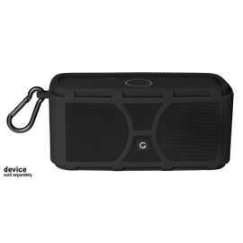 Alltravel Silicone Cover Skin for DOSS SoundBox Touch Wireless Bluetooth and SoundBox Bluetooth Speaker, full 6 DIRECTIONS Protection, Customized with color/shape matching (Black)