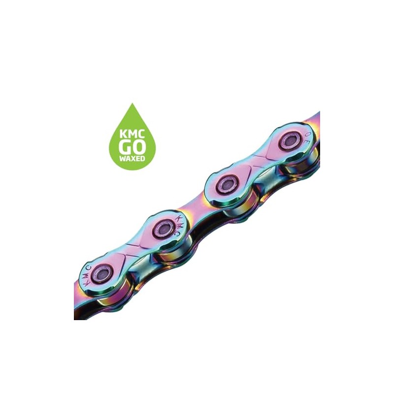 KMC X11 Waxed 11 Speed Chain, Aurora Blue, 118 Link
