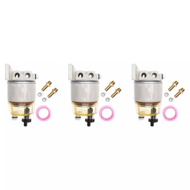 Unbranded 3X R12T Fuel Water Separator Marine 120AT - Complete Combo Filter Diesel Engine