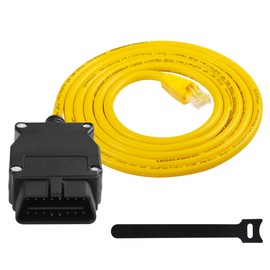CERRXIAN ENET OBD2 RJ45 Cable, 6.6ft/2m Ethernet RJ45 to OBDII Interface Cable Car Diagnostic Coding F-Series, G-Series