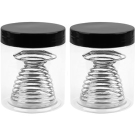 2 tazas limpiadoras de pinceles de artista de 250 ml de capacidad, taza de lavado de metal integrado para estudiantes ergonómico
