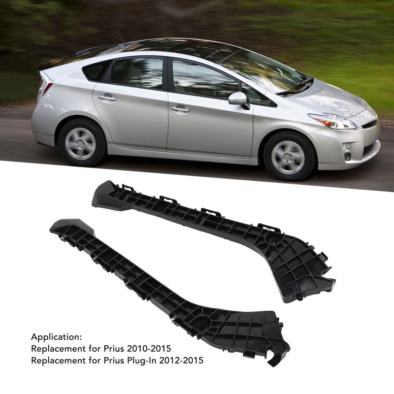 1 Pair Rear Bumper Bracket 5257647020 Shockproof Black Left and