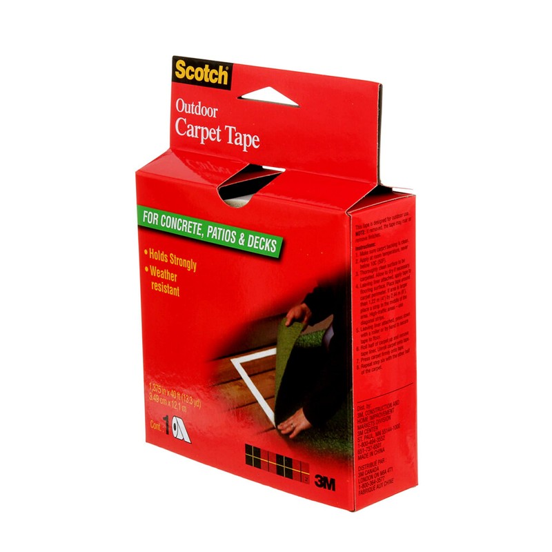3M Scotch Double-Sided Carpet Tape 1.3 in x 40 ft
