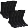 Dickies Men's 10 Pack Dri-Tech Crew Socks, Performance Work Socks,