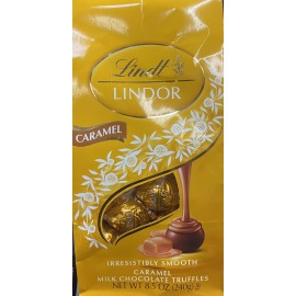 Lindt NEW Lindt LINDOR CARAMEL Milk Chocolate Truffles 8.5 oz Bag - FREE SHIP