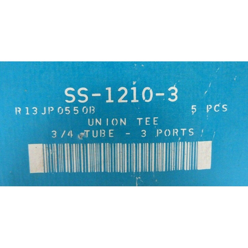 SWAGELOK SS-600-3 3/8" TUBE OD, STAINLESS STEEL, TUBE FITTING, UNION
