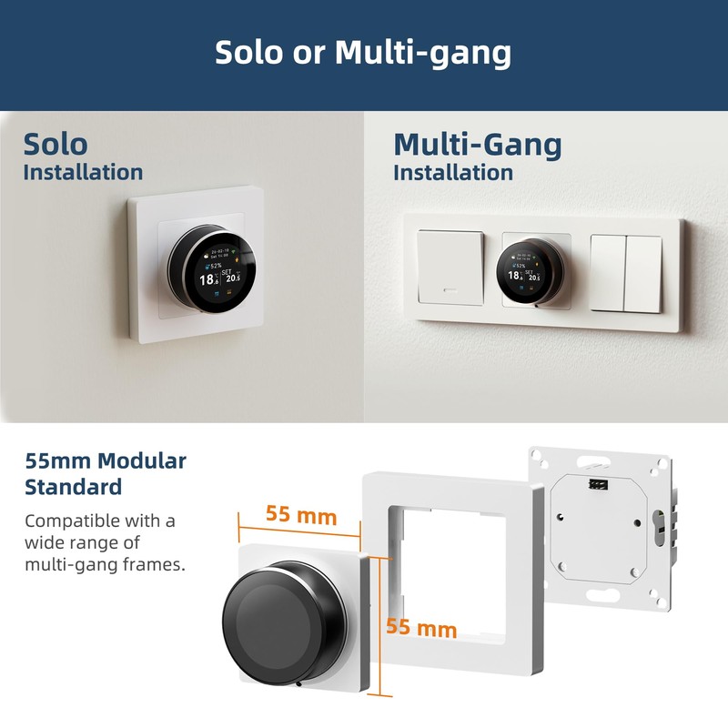 BEOK CONTROLS Smart Thermostat for Combi Boiler, Underfloor Heating Thermostat