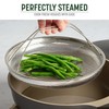 Goodful All-In-One Pan Steamer Basket, Premium Stainless Steel Construction, Dishwasher