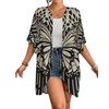 Bsubseach Women's Tops Loose Chiffon Kimono Open Front Casual Coverups