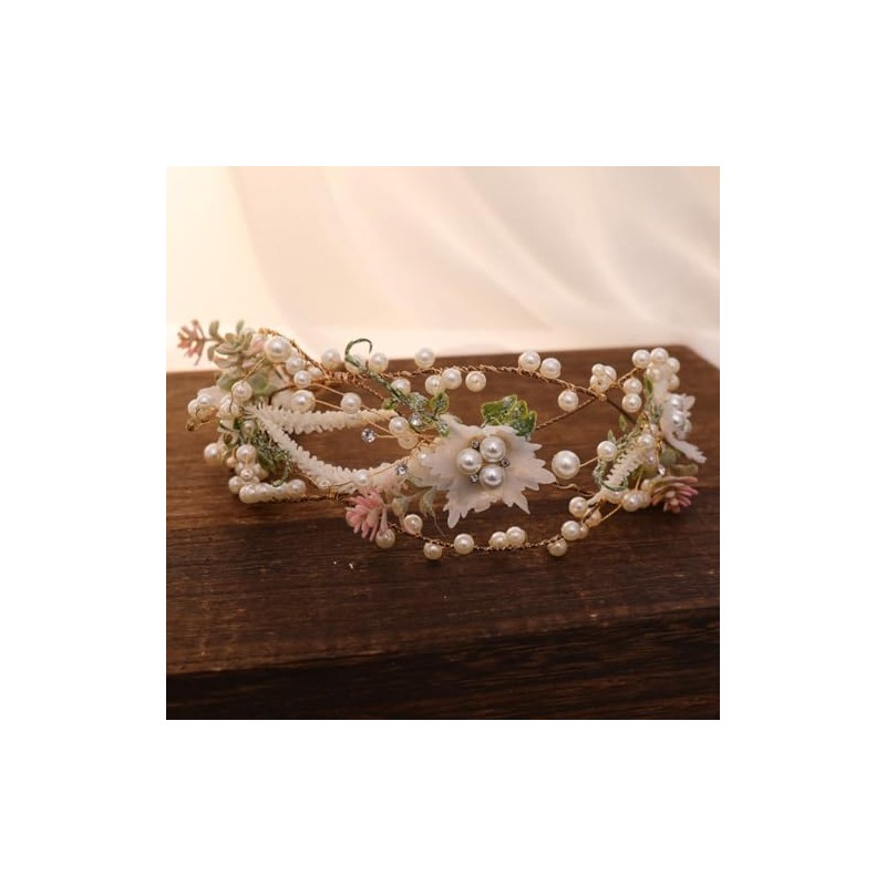 Diadema de Flores, Tocado de Flores, Tocado Floral para Novia,