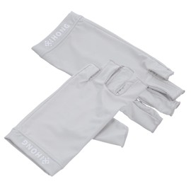 Baluue 1 Pair UV Gloves Nail Art Skin Care Supply UV Nail Gloves Glove UV Finger Protection Nails UV Manicure Gloves Sun Protection Gloves for Women Womens Gloves Light Grey Fabric