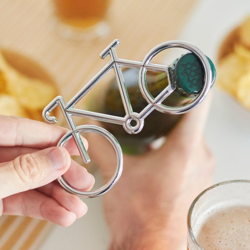 Balvi Tourmalet Bottle Opener Silver in the Shape of a
