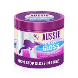 Aussie Oh My Gloss Glossing Vegan Hair Mask 500ml for Dry & Dull Hair | Moisturises & Deeply Nourishes Dry Hair, Restores Your Natural Gloss, Infused with Australian Macadamia Nut Oil, Cruelty Free