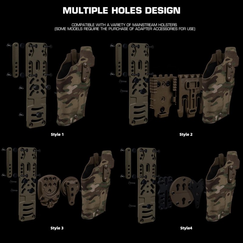 Modular Gun Holster Adapter, Tactical Leg Holster Adapter for QLS