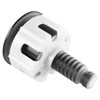 Sarini Toilet Flush Button, Black Round Head Dual Toilet Push