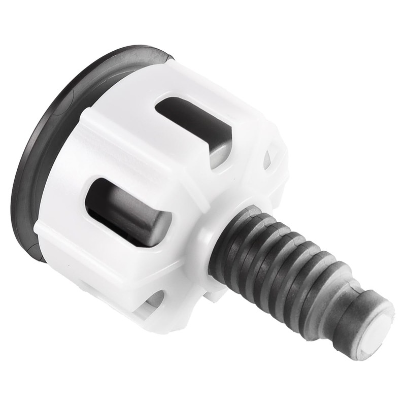 Sarini Toilet Flush Button, Black Round Head Dual Toilet Push