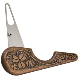 Clover Antique Yarn Threader-, 5.1" Height, 2.8" Length x 0.5" Width, Brown