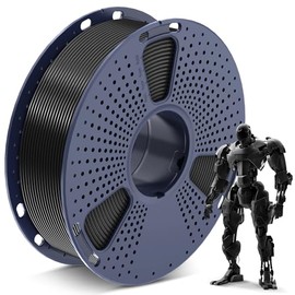 SUNLU Filamento PLA, Filamento Impresora 3D ±0.02mm, 1KG (Negro)