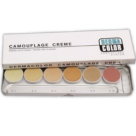 Kryolan Dermacolor Camouflage Palette 6 Colours Assorted Colours S