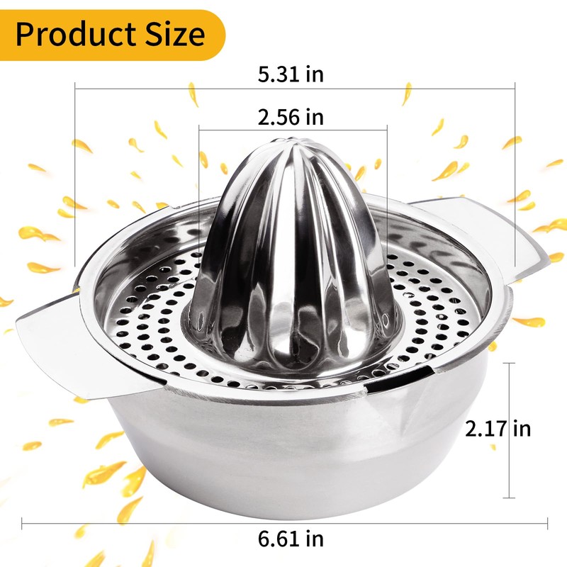 Stainless Steel Fruit Lemon Juicer,Manual Juicers Fruit Hand Squeezer For