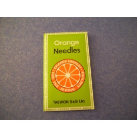 ORANGE 10 KOREAN ORANGE COVERSTITCH NEEDLES UYx128GAS MY1040