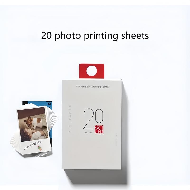 HPRT Photo Paper for Mini Printer, 2x3 Inch Sticky-Backed, Shareable