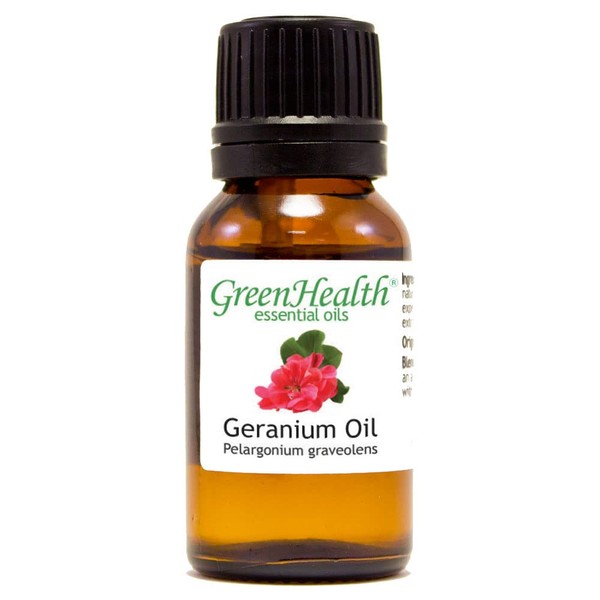 GreenHealth Geranium Essential Oil – 1/2 fl oz (15 ml)