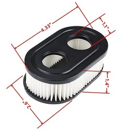 Filtro de aire de 4 piezas, para 593260 798452 334404 Series Motor Cortacésped Filtro de aire 4247 5432 5432K Cortacésped Accesorios de filtro de aire