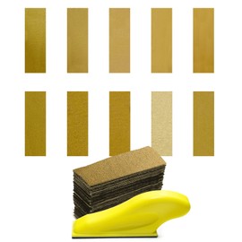 Micro Sander Set 90x30mm Mini Sander with 100pcs Sandpaper 40/60/80/100/120/180/240/320/400/600 Grit