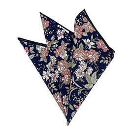 Kebocis Pañuelo cuadrado con bolsillo floral para hombre, 36952.00041666667, 12"