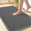 Homaxy Waffle Bath Mat Non Slip Boho Bathroom Mat -