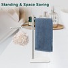 BathAce Hand Towel Holder, F-Shape Hand Towel Stand with Marble
