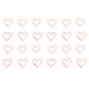 100pcs Heart Shape Paper Clips Cute Metal Paper Clips Portable