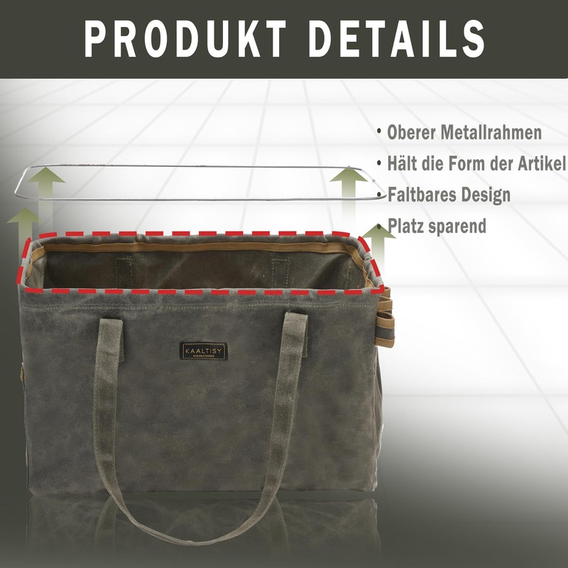 Canvas Tool Bag, 16 oz Waxed Canvas Tool Bag -