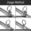 XFLYP 6PCS Lashing Rings for Lashing Rails, Single End Fitting