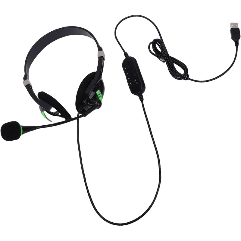 Hidyliu Auriculares USB con Micrófono con Cancelación de Ruido