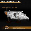 WEELMOTO Headlights Compatible with 2010 2011 Camry 4-Dr Sedan Only