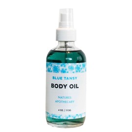 Blue Tansy Body Oil | Ultra-Moisturizing | Wildly Luxurious - All-Natural, Hypoallergenic Bath, Body, & Massage Oil - Handmade in USA by DAYSPA Body Basics (Small, 4 oz.)