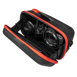 AONKE Camera Case Compatible with Canon EOS Rebel R100 / R50 / T7 / R5 / R6 Mark ll / R7 / R8 / 90D / 5D Mark IV DSLR SLR Camera, 18-55mm Lens, SD Card, Battery and Cable with Shoulder Strap