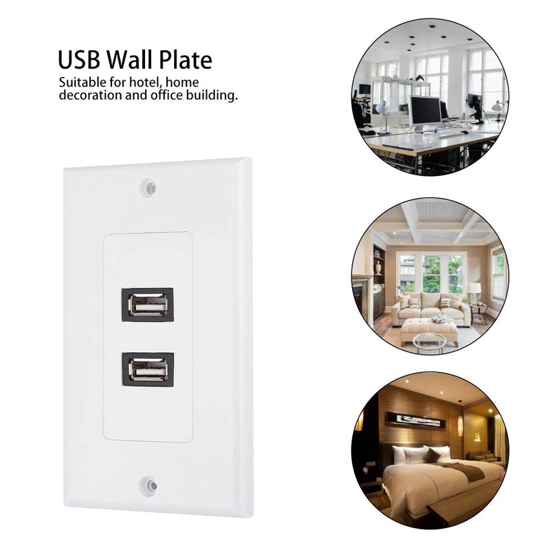 USB Wall Plate, Wall Mounting Wall Plate Panel, Wall Socket