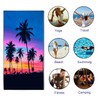 YISUMEI Sunset Coconut Tree Beach Towels for Adults Extra Large